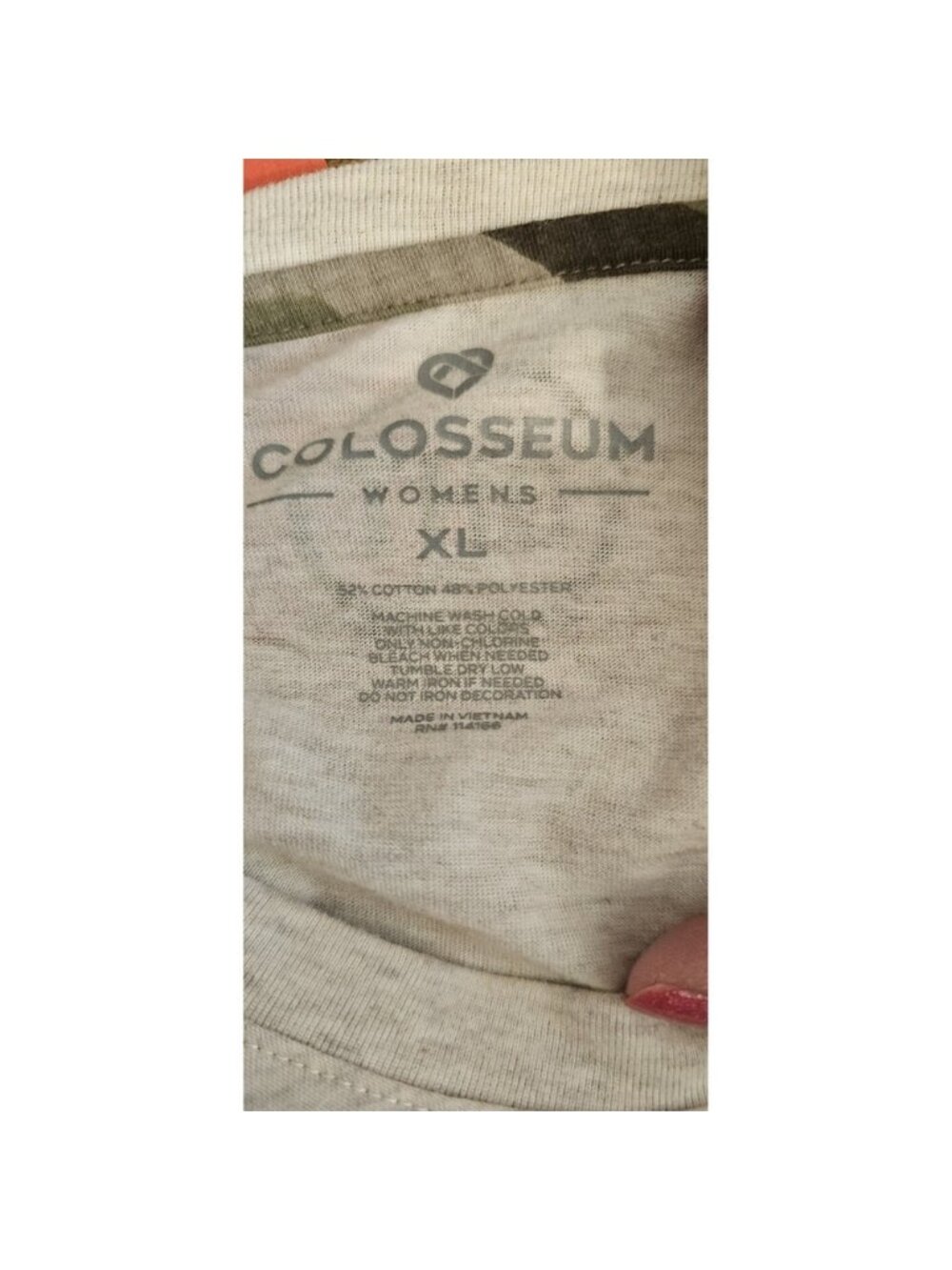 Colosseum " United We Stand"  Camouflage Long Sleeve Top- Women's Size X-Large - Picture 13 of 13